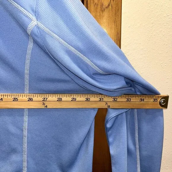 NWT Columbia Golf Quarter Zip Athletic Light Blue Men 3XL Pullover Casual - Picture 7 of 9